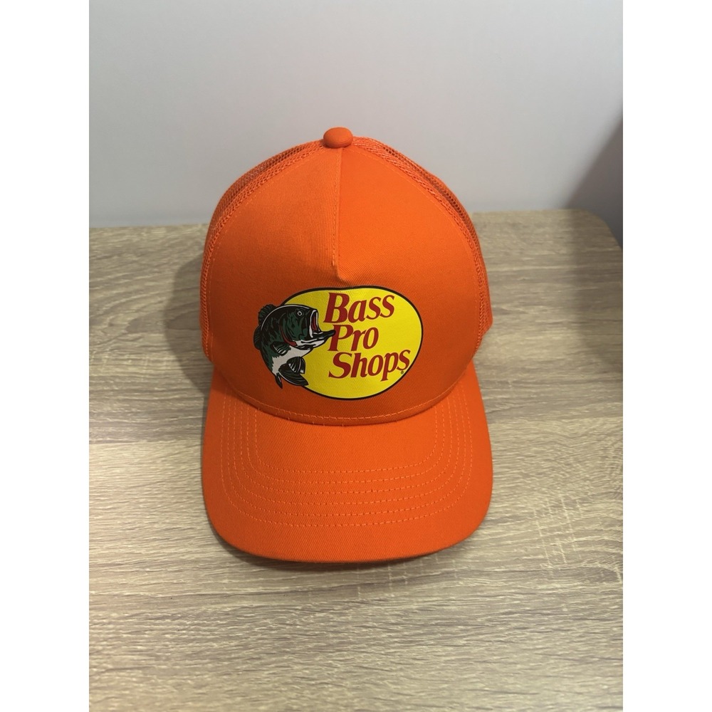 Bass Pro Shops Mesh Hat Cap Adjustable Snapback Trucker Fishing Baseball Outdoor